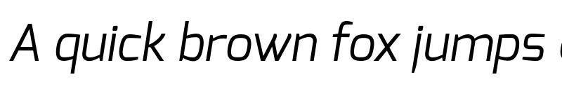 Preview of Exo Regular Italic font
