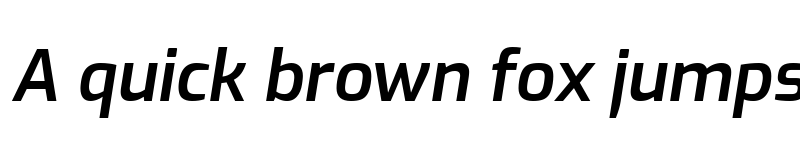 Preview of Exo SemiBold Italic font