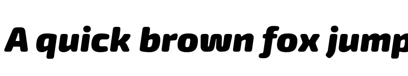 Preview of Exo Soft Black Italic font