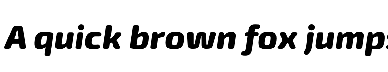 Preview of Exo Soft Extra Bold Italic font