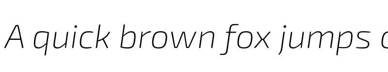 Preview of Exo Soft Extra Light Italic font