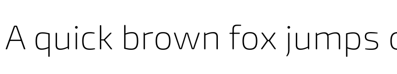 Preview of Exo Soft Extra Light font