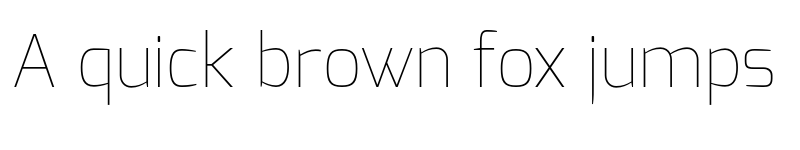 Preview of Exo Thin font