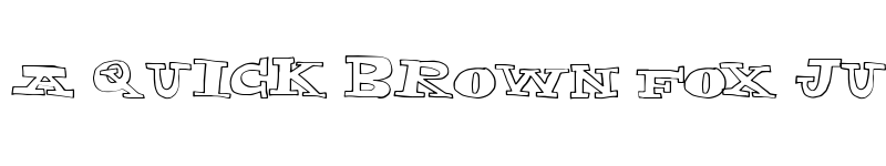 Preview of ExplodedCapital Regular font