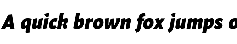 Preview of Expo Sans Pro Black Italic font