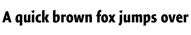 Preview of Expo Sans Pro Bold Condensed font