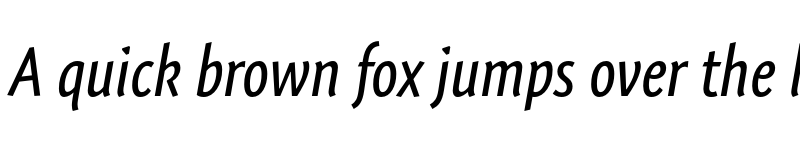 Preview of Expo Sans Pro Condensed Italic font