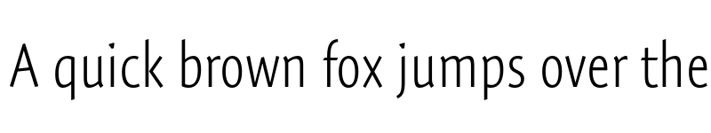 Preview of Expo Sans Pro ExtraLight Condensed font