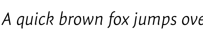 Preview of Expo Sans Pro Light Italic font