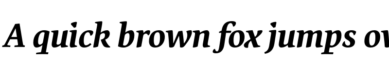 Preview of Expo Serif Pro Bold Italic font