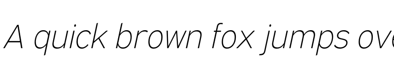 Preview of Expressway ExtraLight Italic font