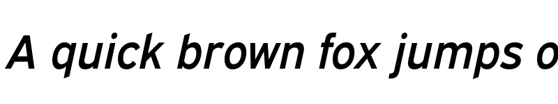 Preview of Expressway SemiBold Italic font