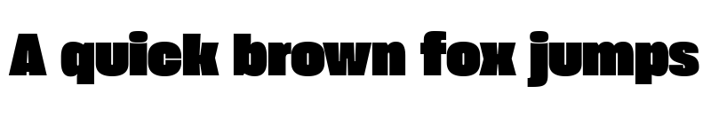 Preview of Extenda 70 Peta Regular font