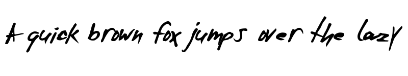 Preview of ExtraZero Regular font