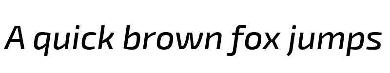 Preview of Ezarion Medium Italic font