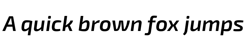 Preview of Ezarion Semi Bold Italic font