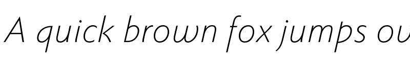 Preview of Faber Sans Pro reduced 46 Leicht Kursiv font