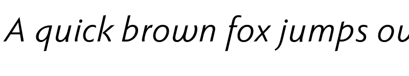 Preview of Faber Sans Pro reduced 56 Normal Kursiv font