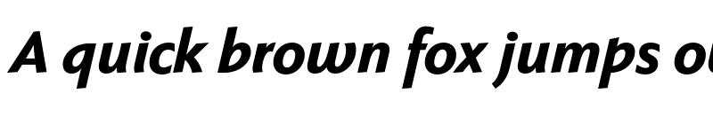 Preview of Faber Sans Pro reduced 86 Schwer Kursiv font