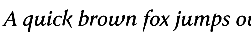 Preview of Faber Serif Reduced 66 Kr?ftig Kursiv font