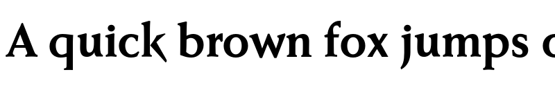 Preview of Faber Serif Reduced 75 Halbfett font