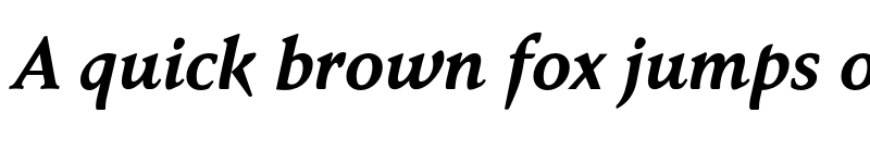 Preview of Faber Serif Reduced 76 Halbfett Kursiv font