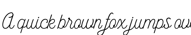 Preview of Fabulous Signature Regular font