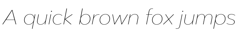 Preview of Facebook Sans Hairline Italic font