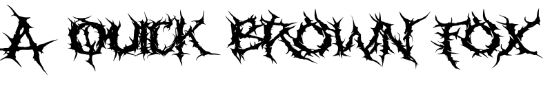 Preview of Faceless Regular font