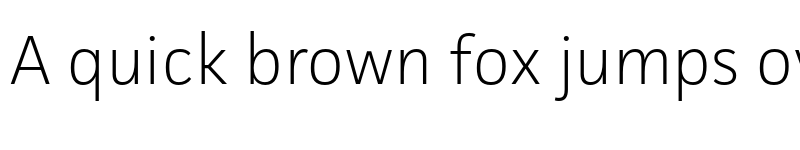 Preview of Facit Extralight font