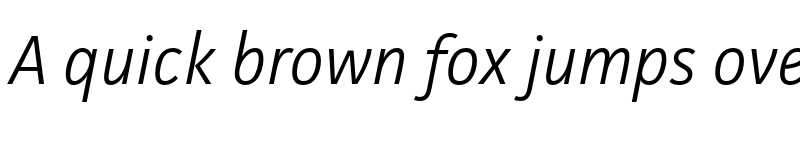 Preview of Facit Light Italic font