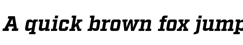 Preview of Factoria Test Bold Italic font