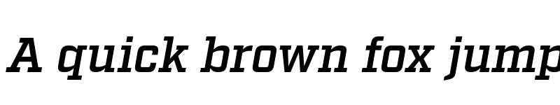 Preview of Factoria Test Demi Italic font