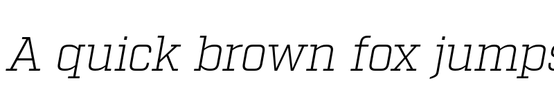 Preview of Factoria Test Light Italic font