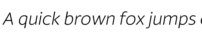 Preview of Fagun Light Italic font