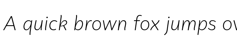 Preview of Faible Test Light Italic font
