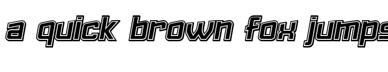 Preview of Failed 3d Filled Italic font