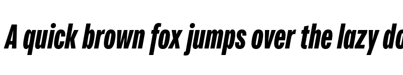 Preview of Fairweather Black Italic font