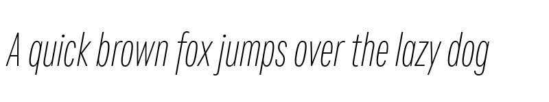 Preview of Fairweather ExtraLight Italic font