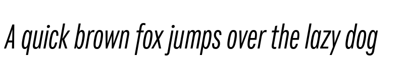 Preview of Fairweather Regular Italic font