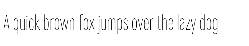 Preview of Fairweather Thin font