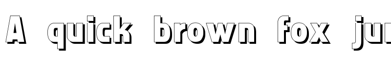 Preview of Faktos Shadow Regular font