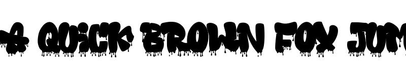 Preview of Fallaxe (Drip) Graffiti Regular font