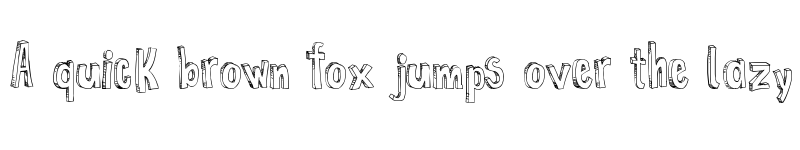 Preview of False 3D Regular font