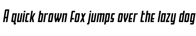 Preview of Falzon Spaced Semi-Italic Regular font