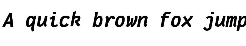 Preview of Fantasque Sans Mono Bold Italic font
