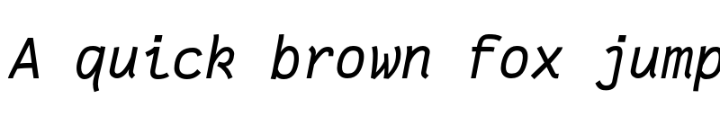 Preview of Fantasque Sans Mono Italic font