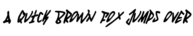 Preview of Fantom Condensed Italic Condensed Italic font