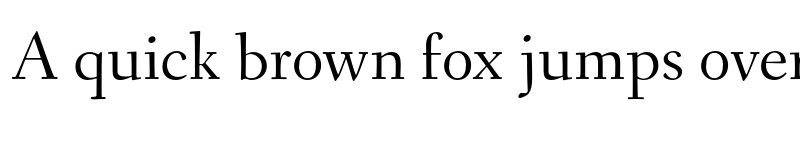 Preview of Fanwood Regular font