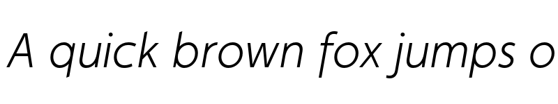 Preview of Faricy New Light Italic font